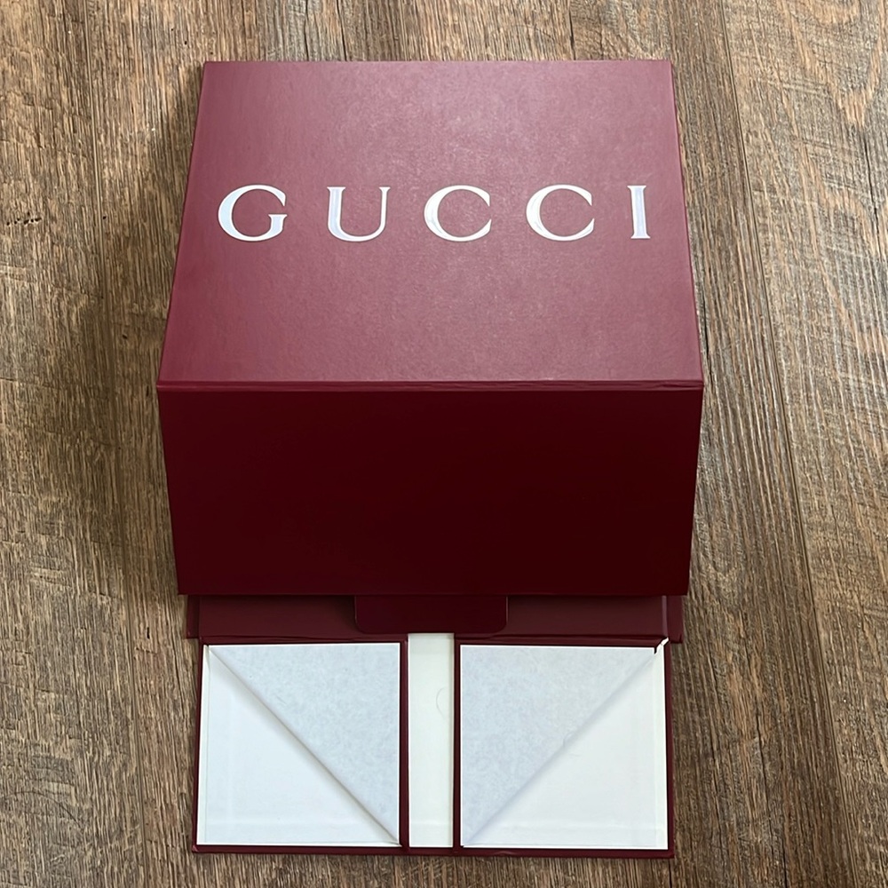 Brand new Gucci burgundy/maroon gift box never used from Italy